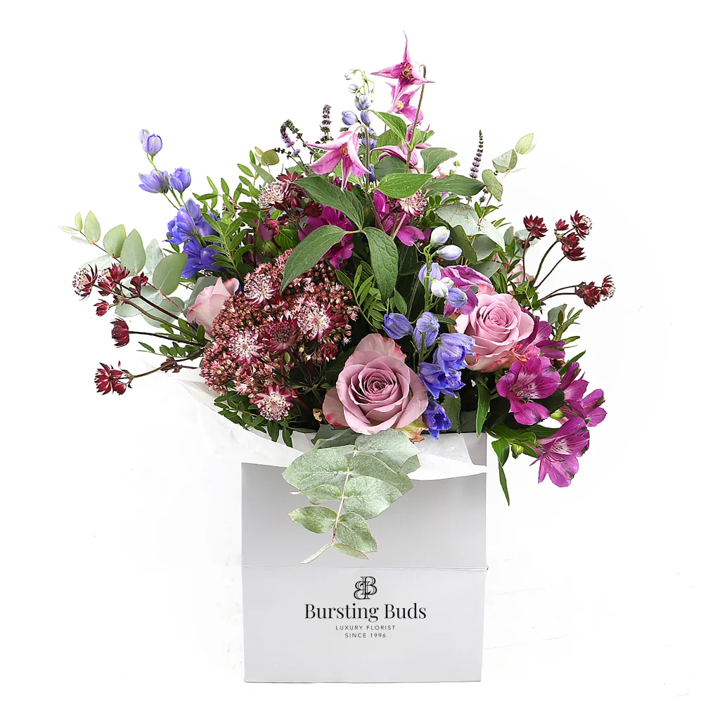 Amethyst Vibe - Bouquet Of Purples, Pink & Blue Flowers