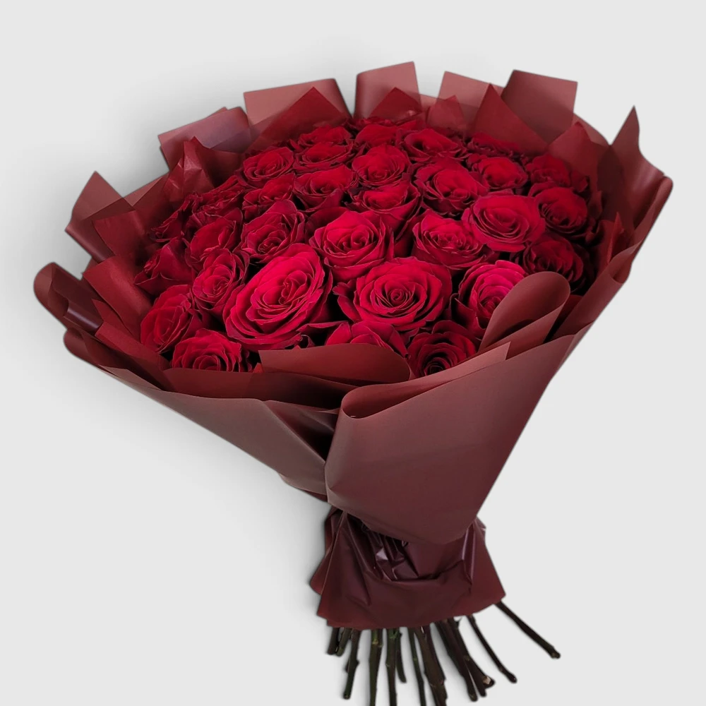 Bouquet of red roses (35 pcs)