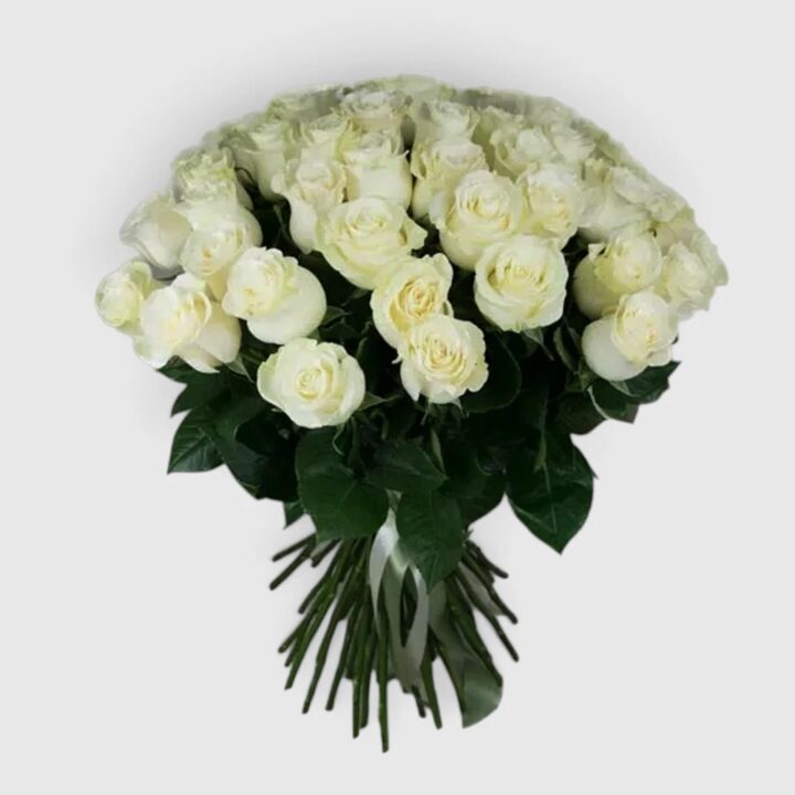 51 White Roses (Tall)