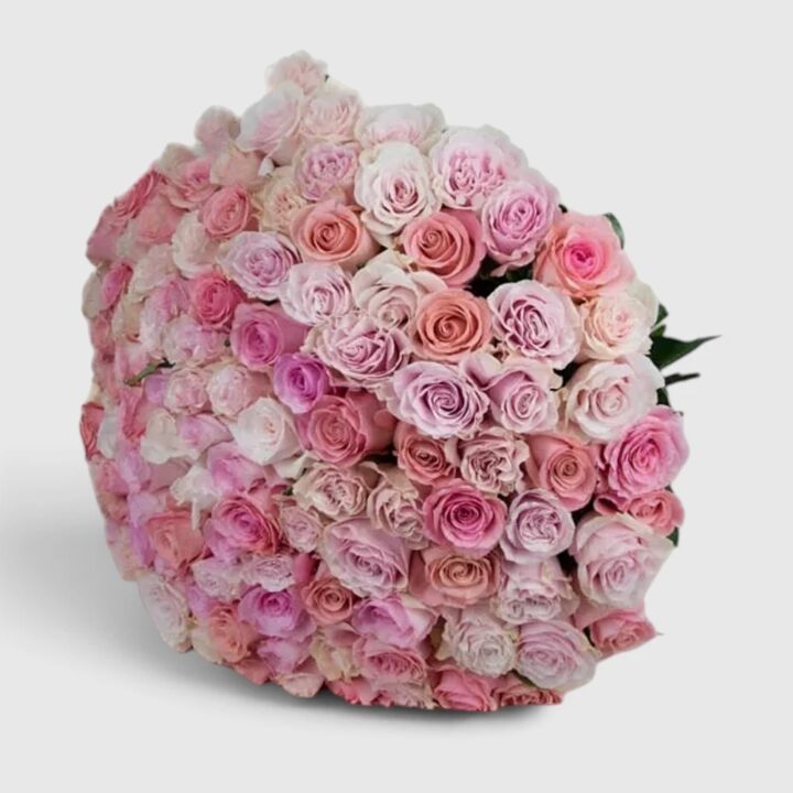 121 pink roses